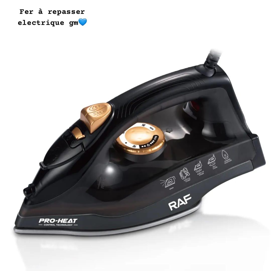 Fer à Repasser Électrique Vapeur 1200W RAF – Chauffe Rapide & Semelle Céramique