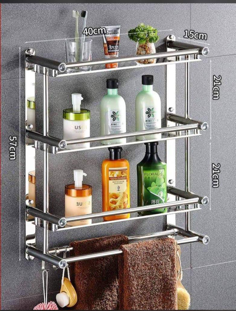 Étagère Murale Salle de Bain en Inox – Antirouille, Solide et Élégante