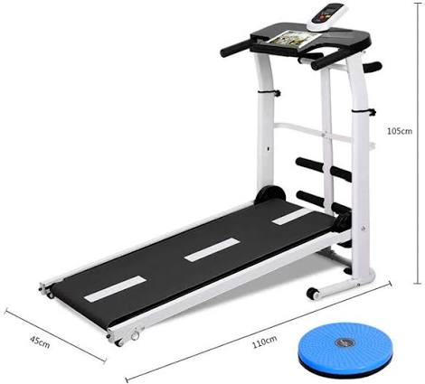 🏃♂️ Tapis de Marche Pliable Multifonction 4-en-1 – Fitness à Domicile avec Écran LCD et Disque de Taille Offert