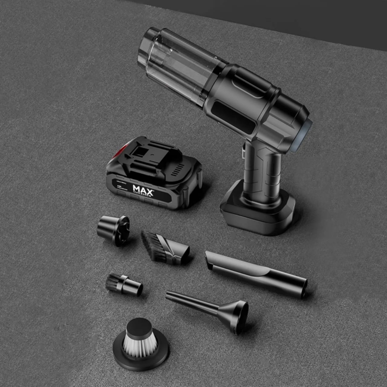 Aspirateur Portable Sans Fil MAX Power – Ultra Puissant + 8 Accessoires