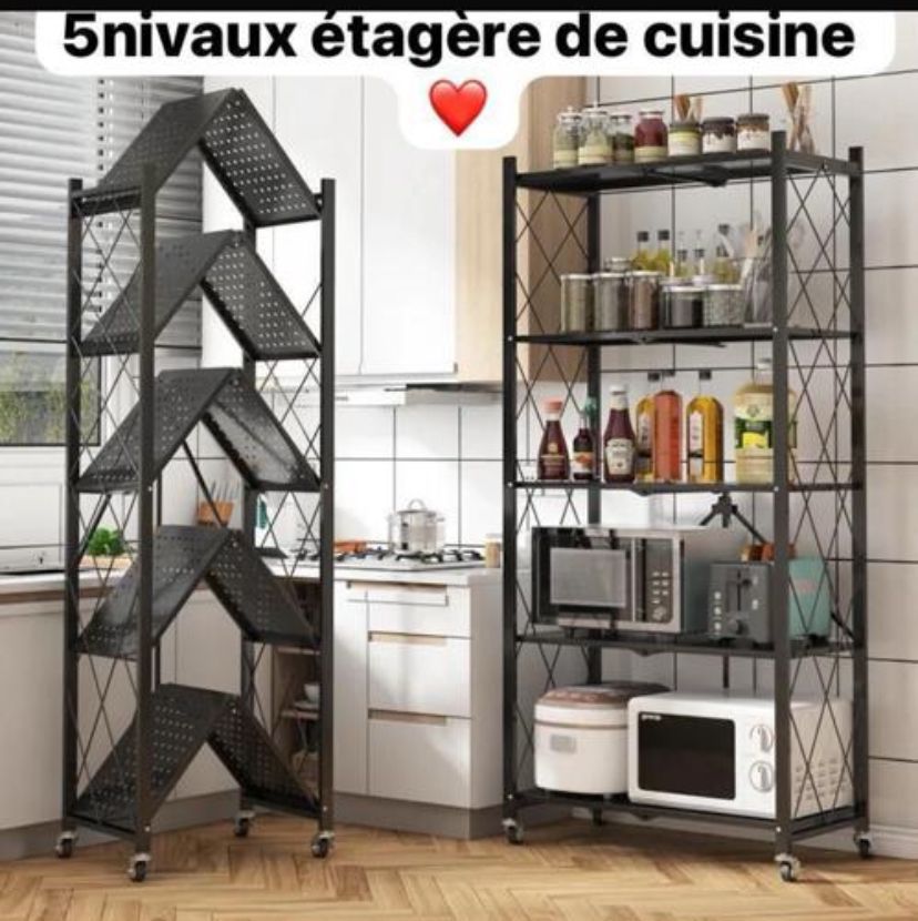 Étagère Pliable 5 Niveaux