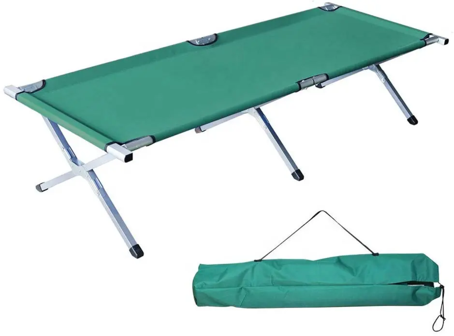 Lit de Camp Pliable avec Sac de Transport – Léger et Résistant