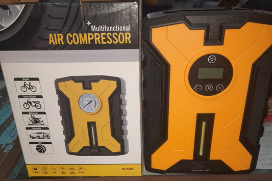 Compresseur d’Air Portable Multifonction – Gonflage Rapide pour Voiture, Moto, Vélo et Ballons
