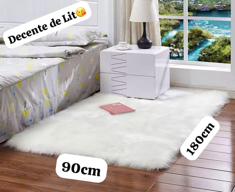 Tapis Descente de Lit 180×90 cm – Douceur & Élégance au Réveil