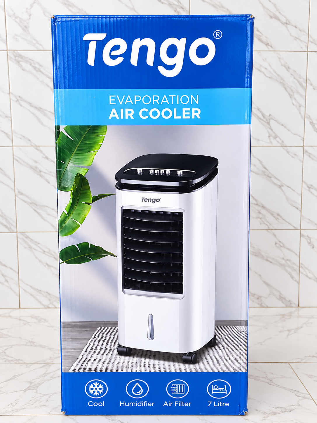Rafraîchisseur d’Air Évaporatif Tengo 7 Litres – Refroidisseur d’Air avec Humidificateur