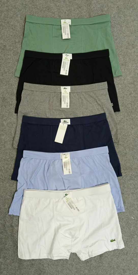 🩳 Boxers Homme Lacoste – Lot de 12 (Couleurs Assorties)