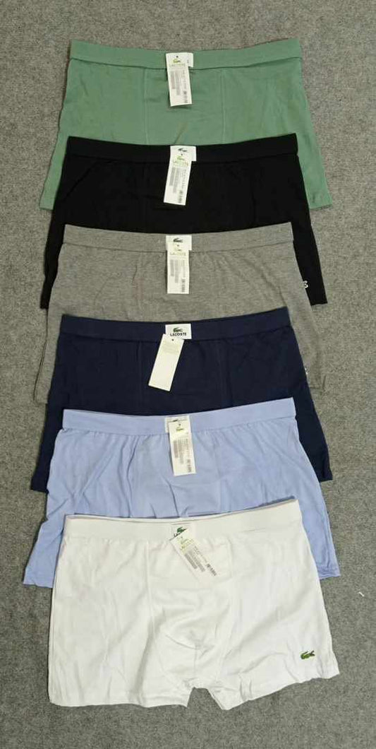 🩳 Boxers Homme Lacoste – Lot de 12 (Couleurs Assorties)