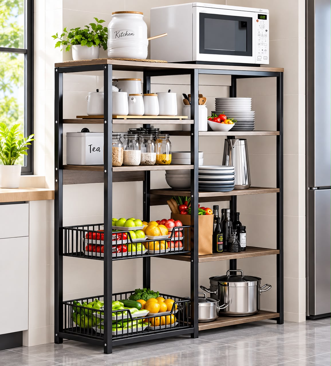 Étagère de Rangement Multifonctionnelle pour Cuisine