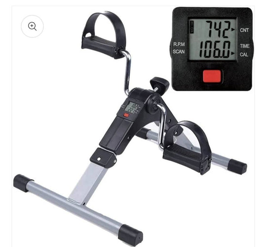 Mini vélo d’appartement pliable avec écran LCD – Entraînement bras et jambes