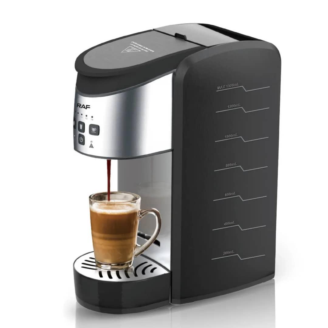 Machine à Café RAF R.106 – 3 en 1, 1500W, Réservoir 1.32L avec Arrêt Automatique