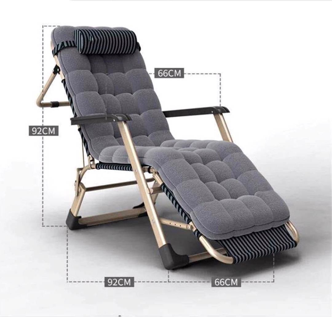 Fauteuil Relax Pliable Haut Confort – Dossier Réglable et Coussin Épais