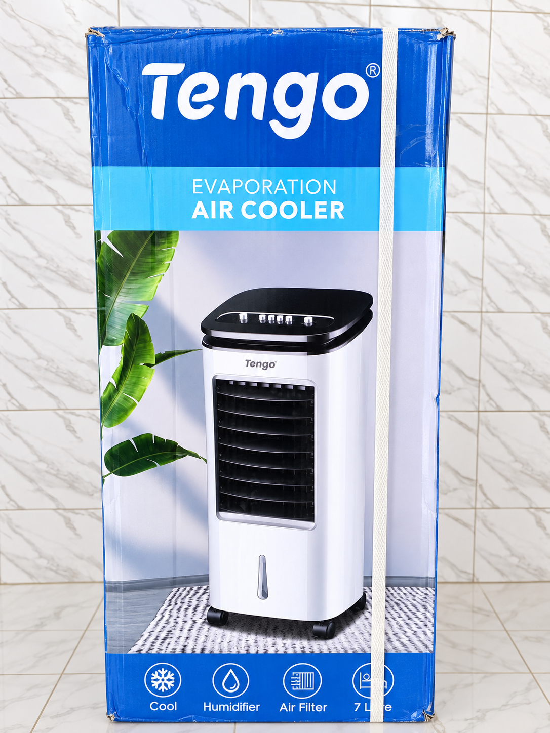 Rafraîchisseur d’Air Évaporatif Tengo 7 Litres – Refroidisseur d’Air avec Humidificateur