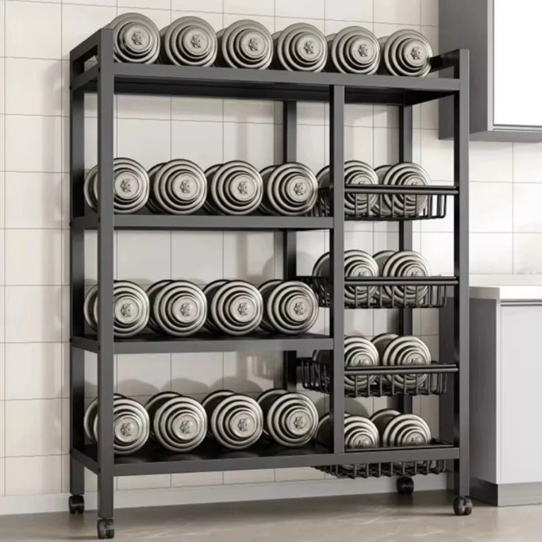 Étagère de Rangement Multifonctionnelle pour Cuisine – Grande Capacité et Design Moderne