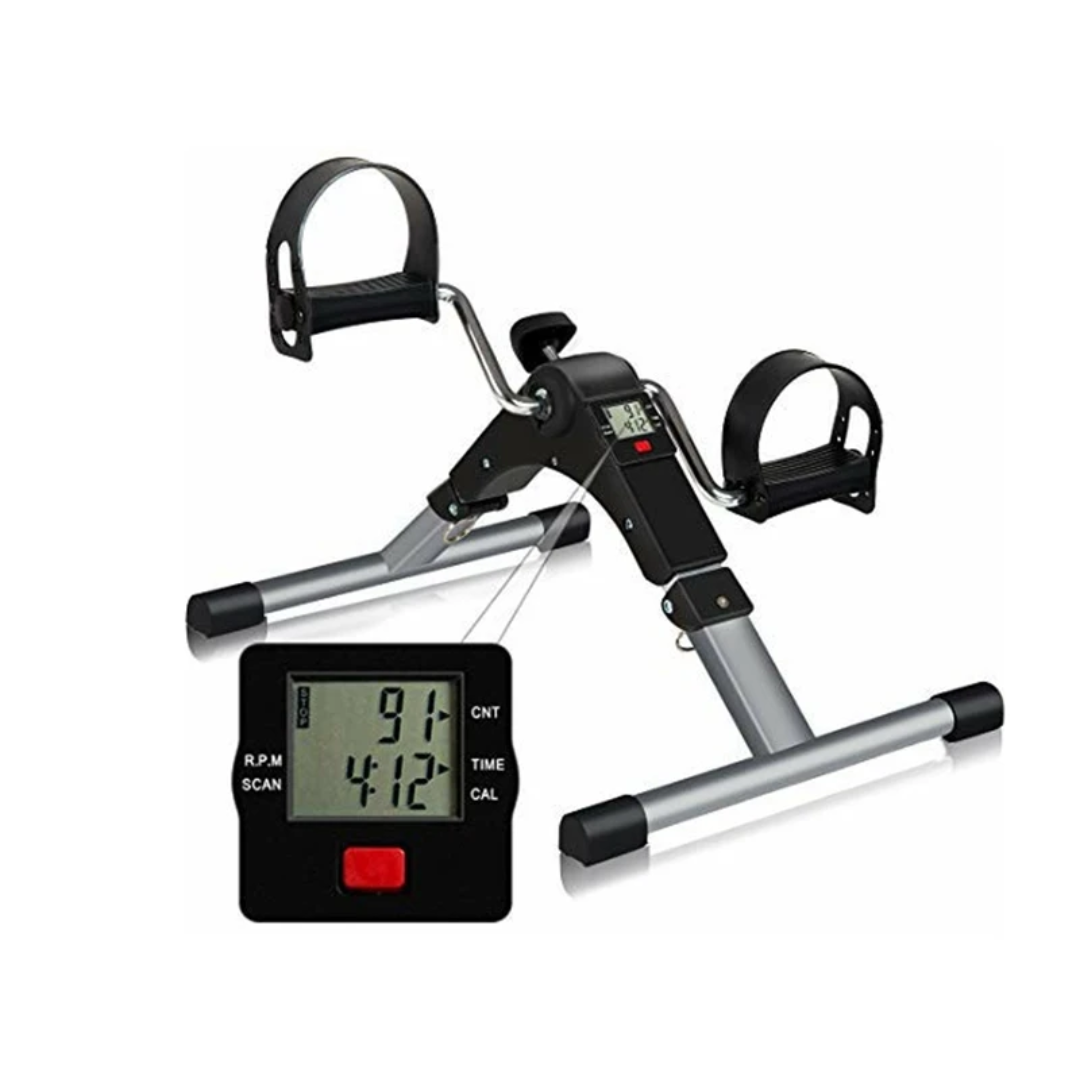 Mini vélo d’appartement pliable avec écran LCD – Entraînement bras et jambes