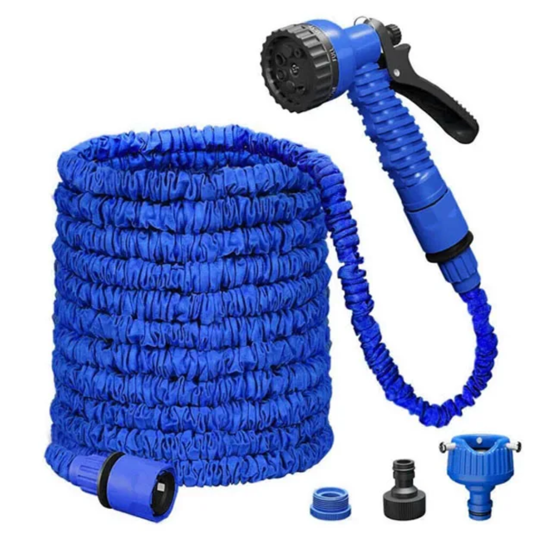 Tuyau d’arrosage extensible 22,5m/75ft avec pistolet multi-jets