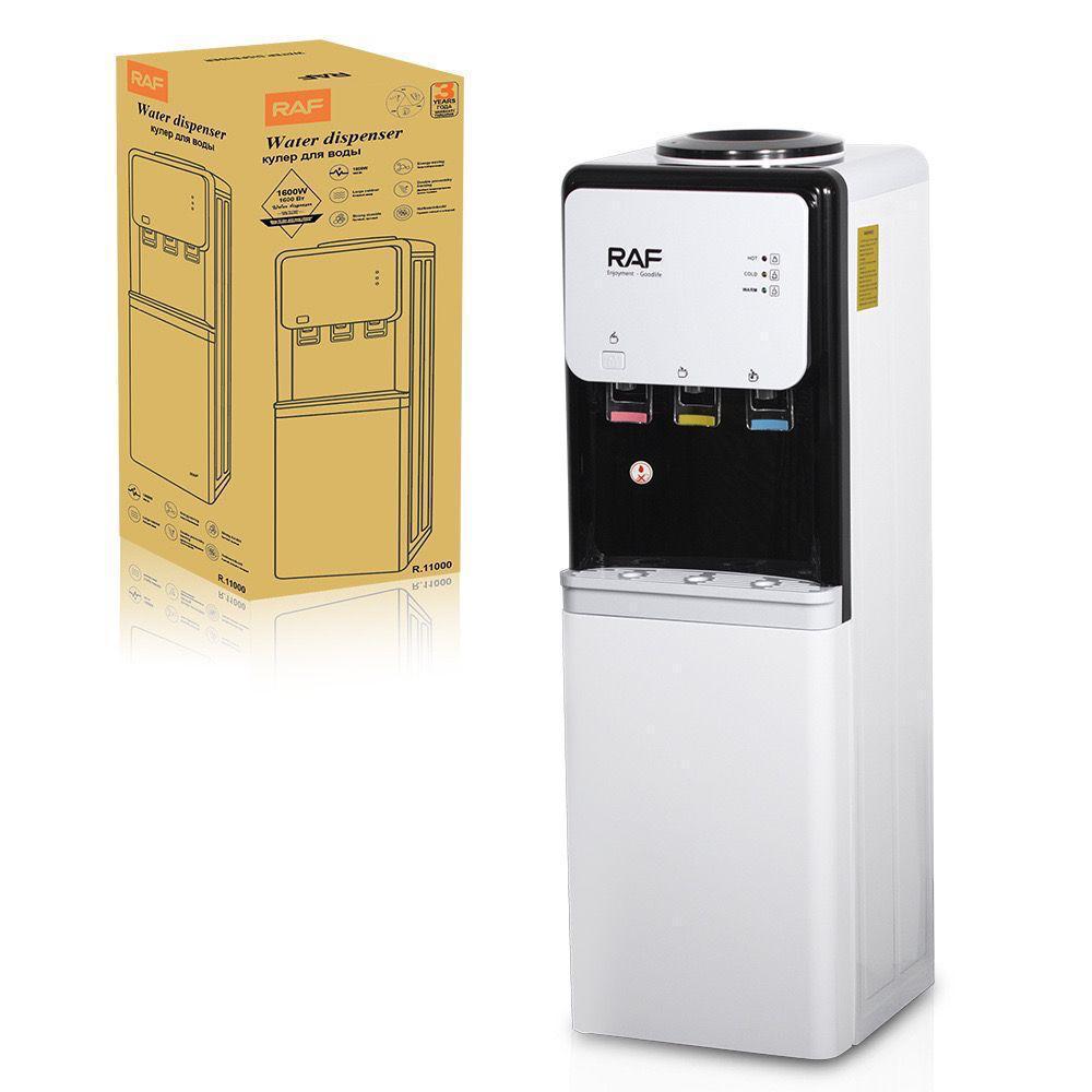 Distributeur d'Eau RAF R.11018B – Eau Chaude, Froide & Tempérée | 3 Robinets | 645W