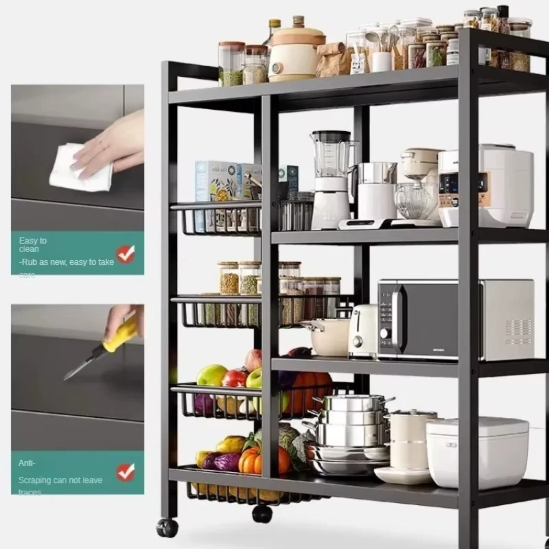 Étagère de Rangement Multifonctionnelle pour Cuisine – Grande Capacité et Design Moderne
