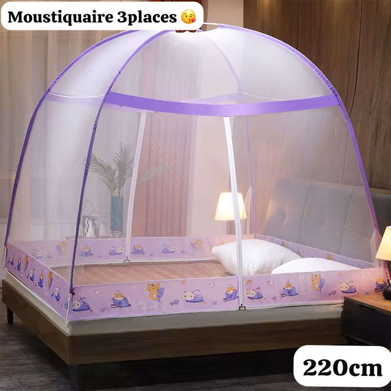 Moustiquaire Pliable 3 Places – Protection Totale Anti-Moustiques (220 cm)