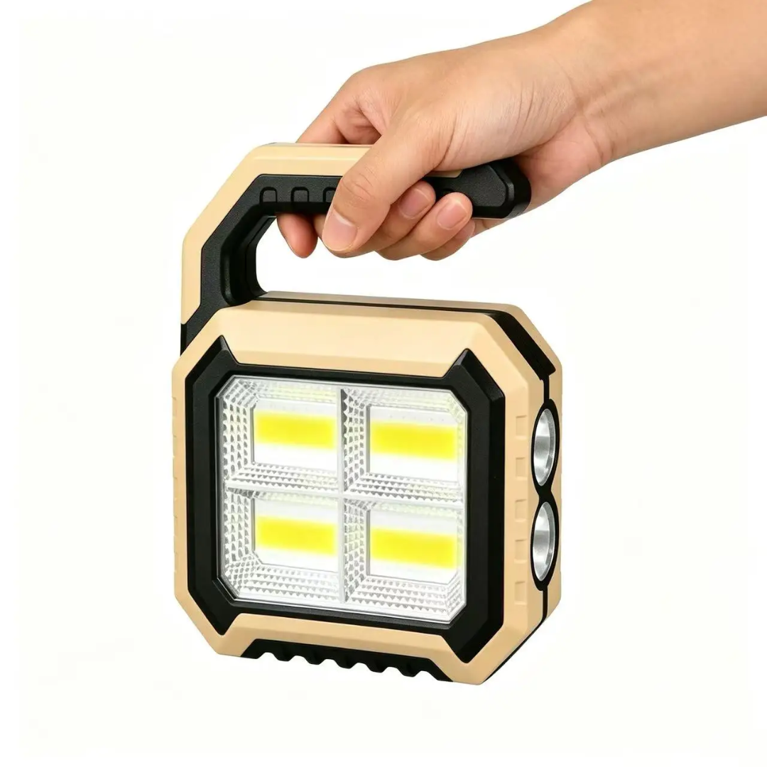 Lampe Solaire Portable d'Urgence Rechargeable USB – Power Bank Intégrée