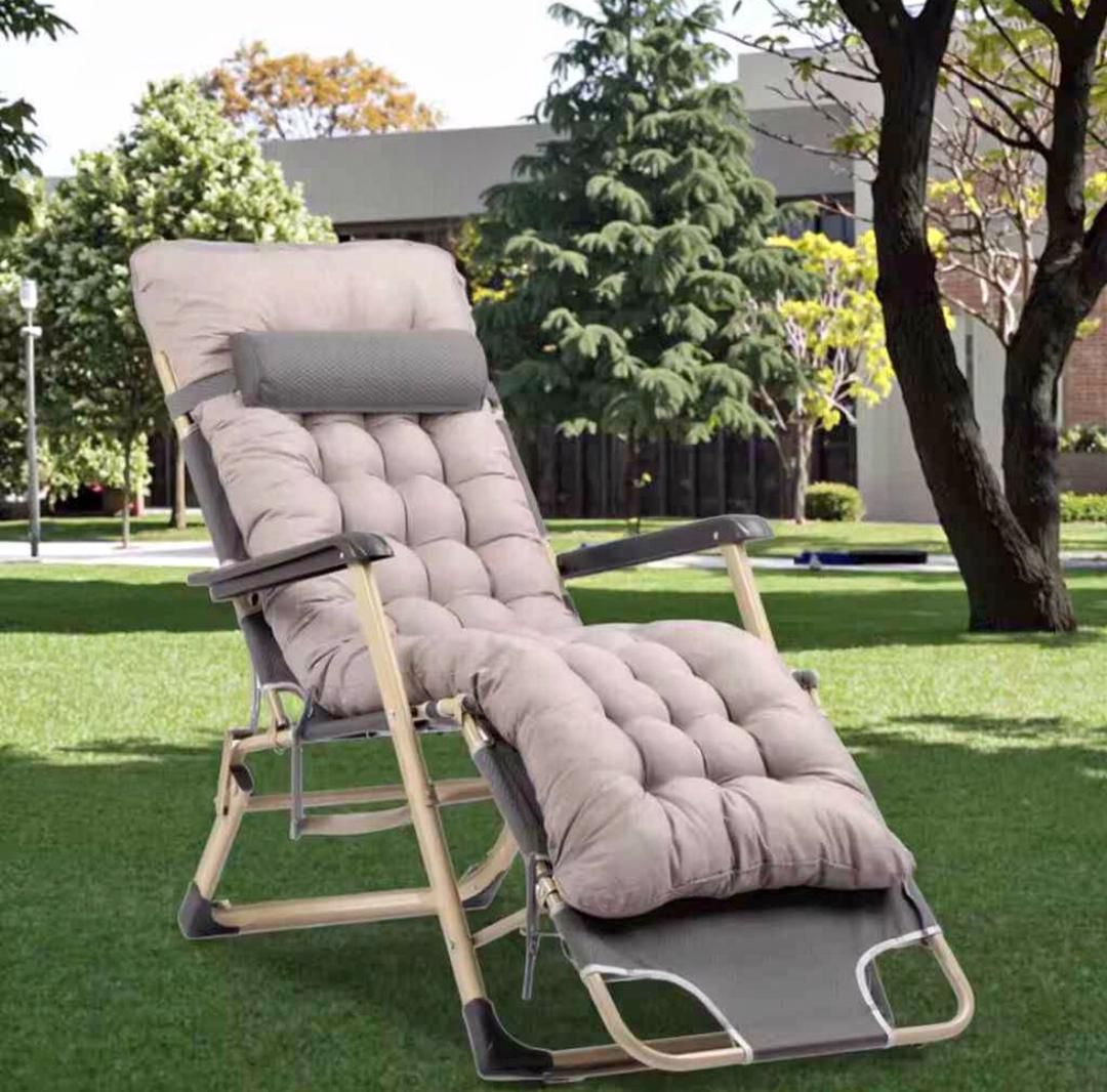 Fauteuil Relax Pliable Haut Confort – Dossier Réglable et Coussin Épais