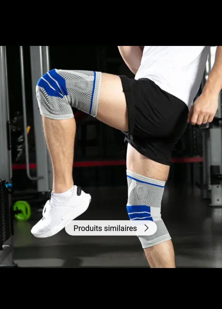 "Genouillère Ergonomique 3D avec Stabilisateur Latéral – Protection de Pointe"