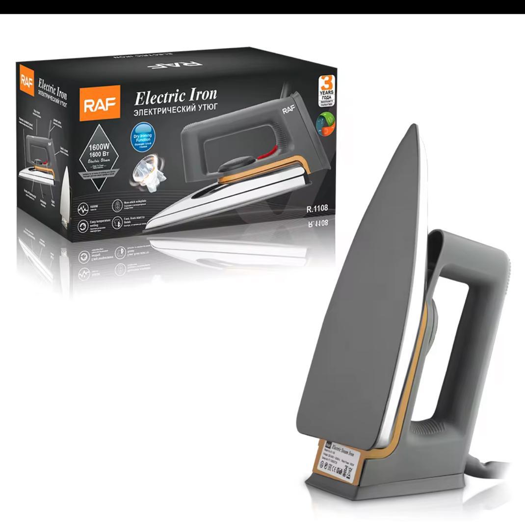 🔌 Fer à Repasser Électrique RAF 1600W – Repassage Rapide & Efficace