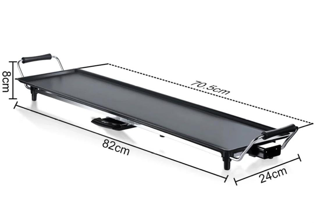Plaque de Barbecue Électrique RAF R.5414 – 1800W | Grande Surface de Cuisson Antiadhésive 70,5 cm