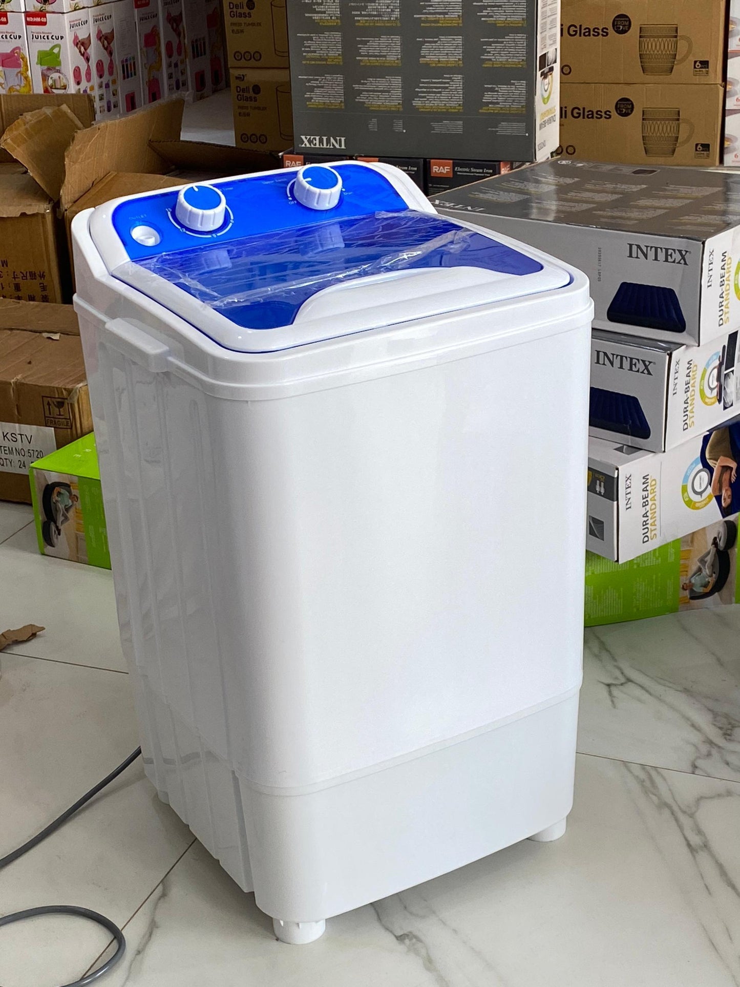 Machine à Laver Semi-Automatique 6KG – Lavage Rapide & Compacte 110V/220V