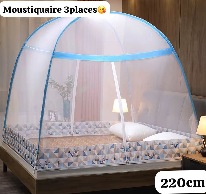Moustiquaire Pliable 3 Places – Protection Totale Anti-Moustiques (220 cm)