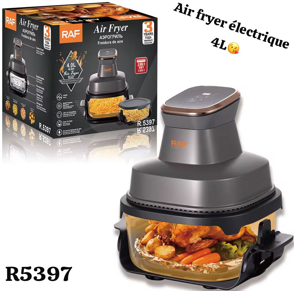 Air Fryer Électrique RAF 4L – Friteuse Sans Huile 2-en-1