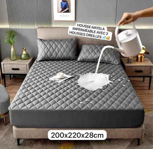 House pour Matelas Flexible 2m x 2,20m avec Deux Oreilles