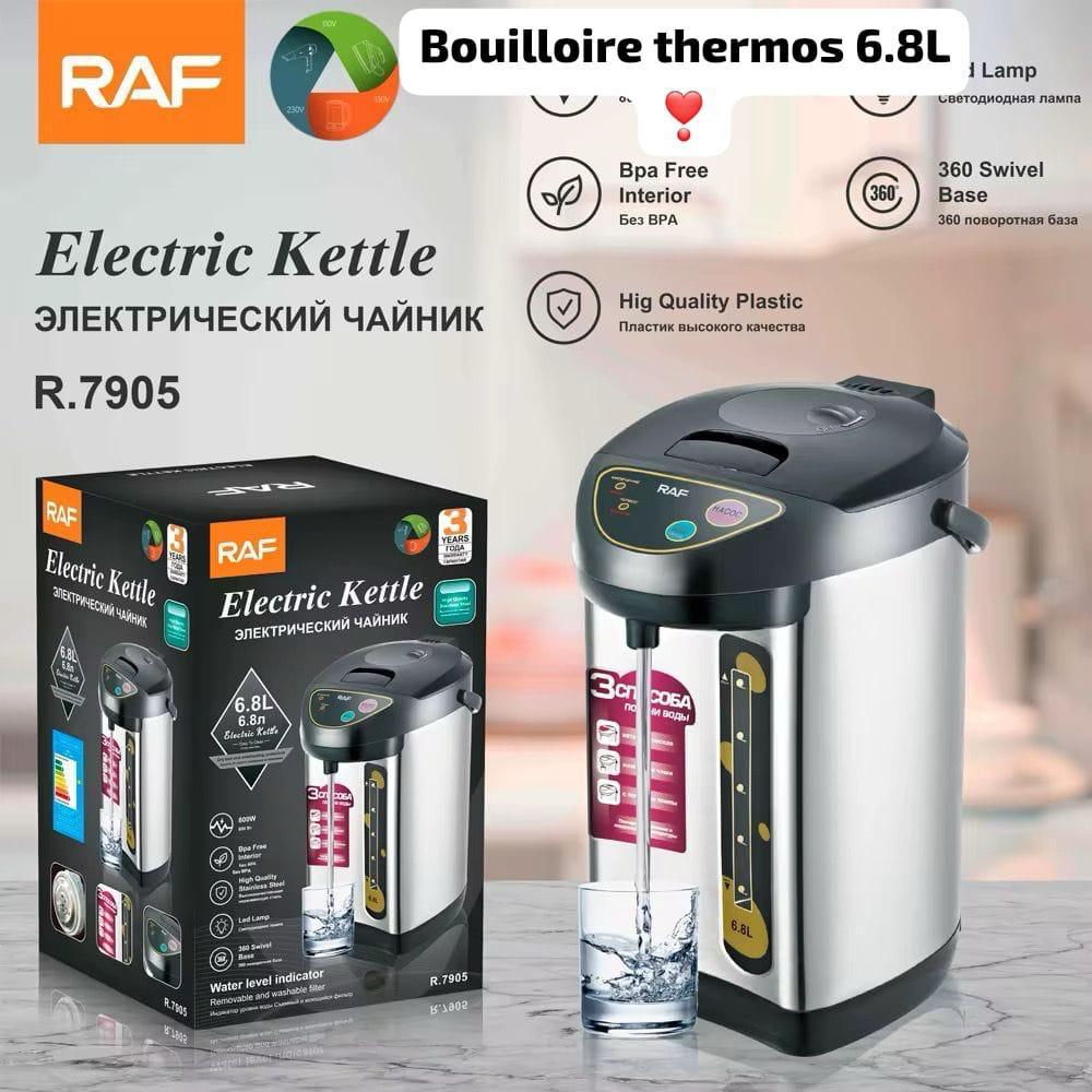 Bouilloire Thermos Électrique RAF 6.8L – Distributeur d’Eau Chaude
