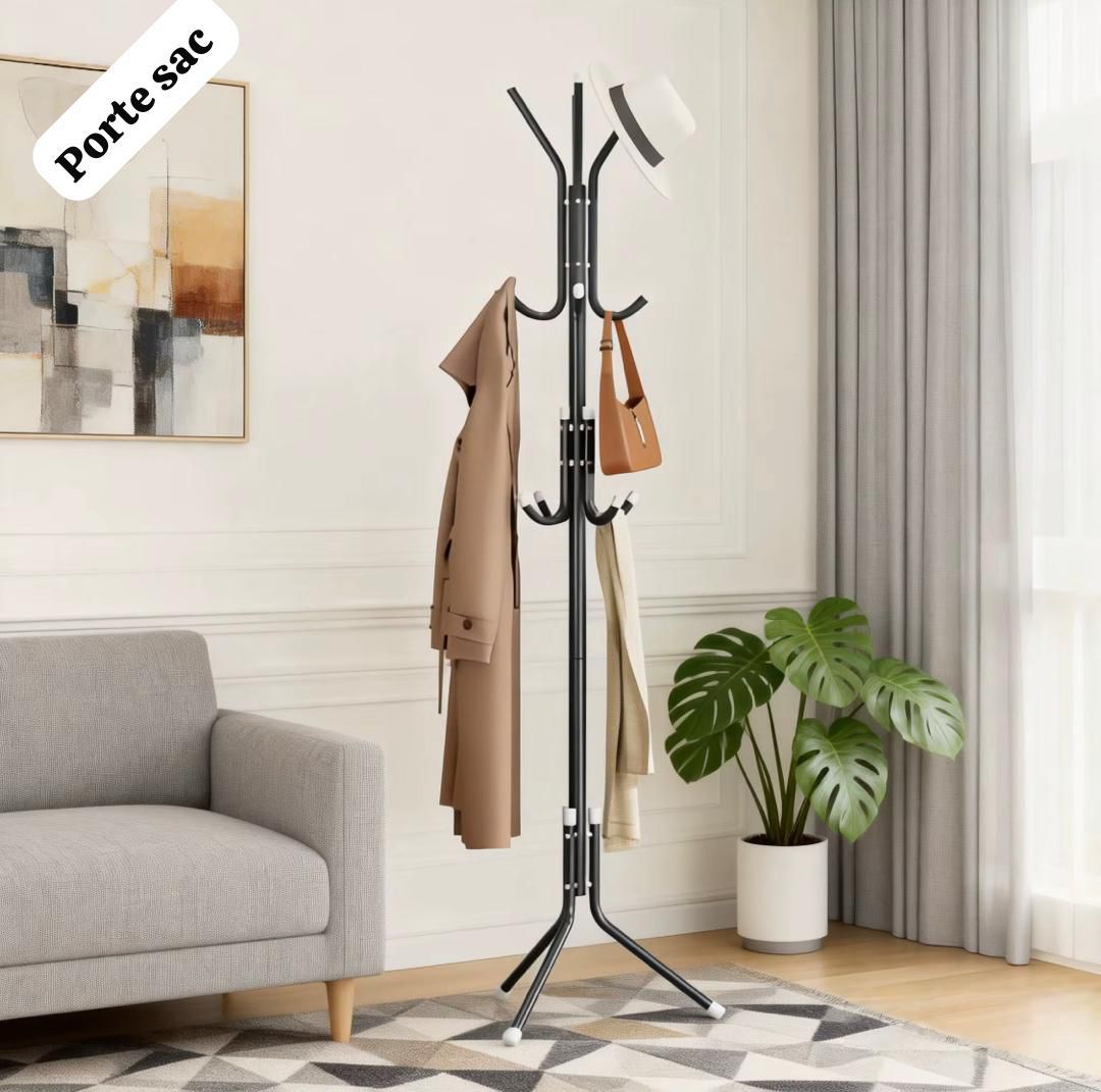 🧥 Porte-Manteau sur Pied Multifonction – Design Moderne et Pratique