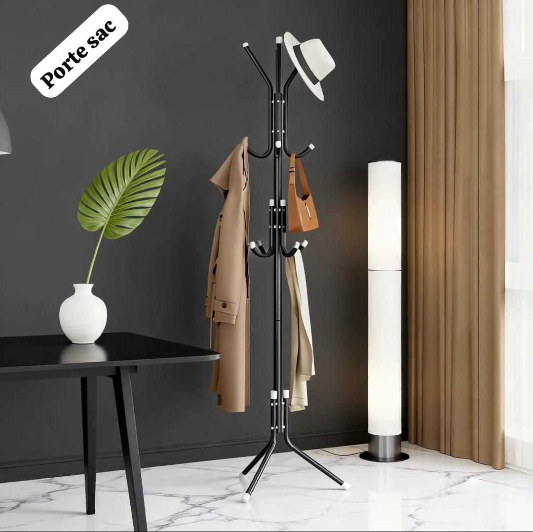 🧥 Porte-Manteau sur Pied Multifonction – Design Moderne et Pratique