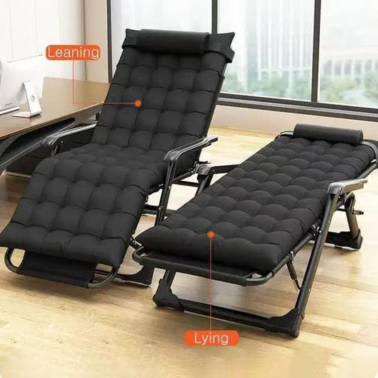 Fauteuil Relax Pliable Haut Confort – Dossier Réglable et Coussin Épais
