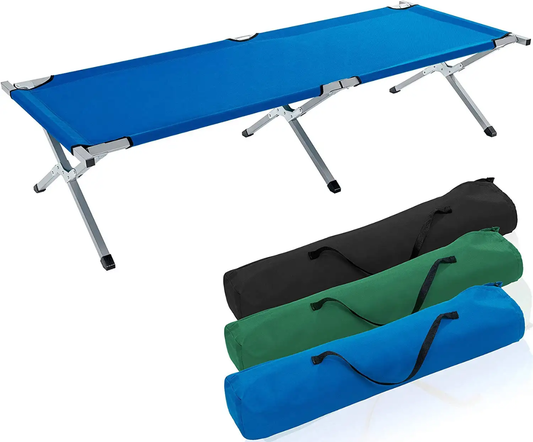 Lit de Camp Pliable avec Sac de Transport – Léger et Résistant