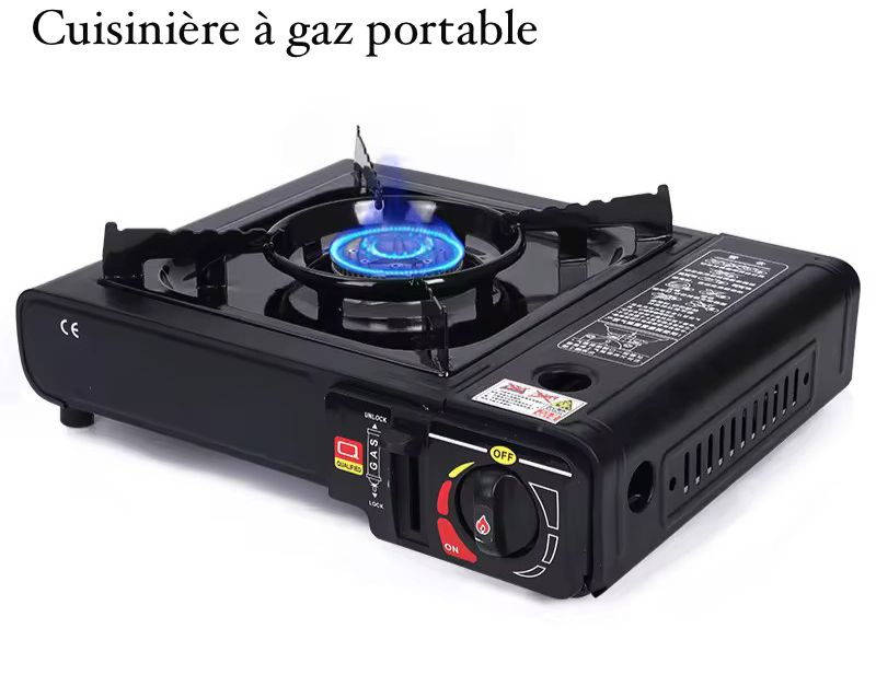 🔥 Cuisinière à Gaz Portable  avec charge Puissante, Sécurisée et Facile à Transporter