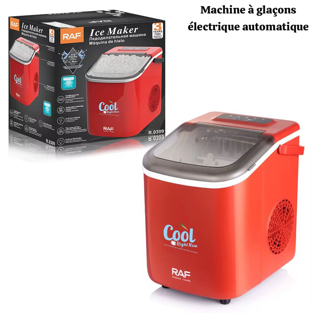 Machine à Glaçons Électrique Automatique RAF – Production Rapide de Glaçons à Domicile