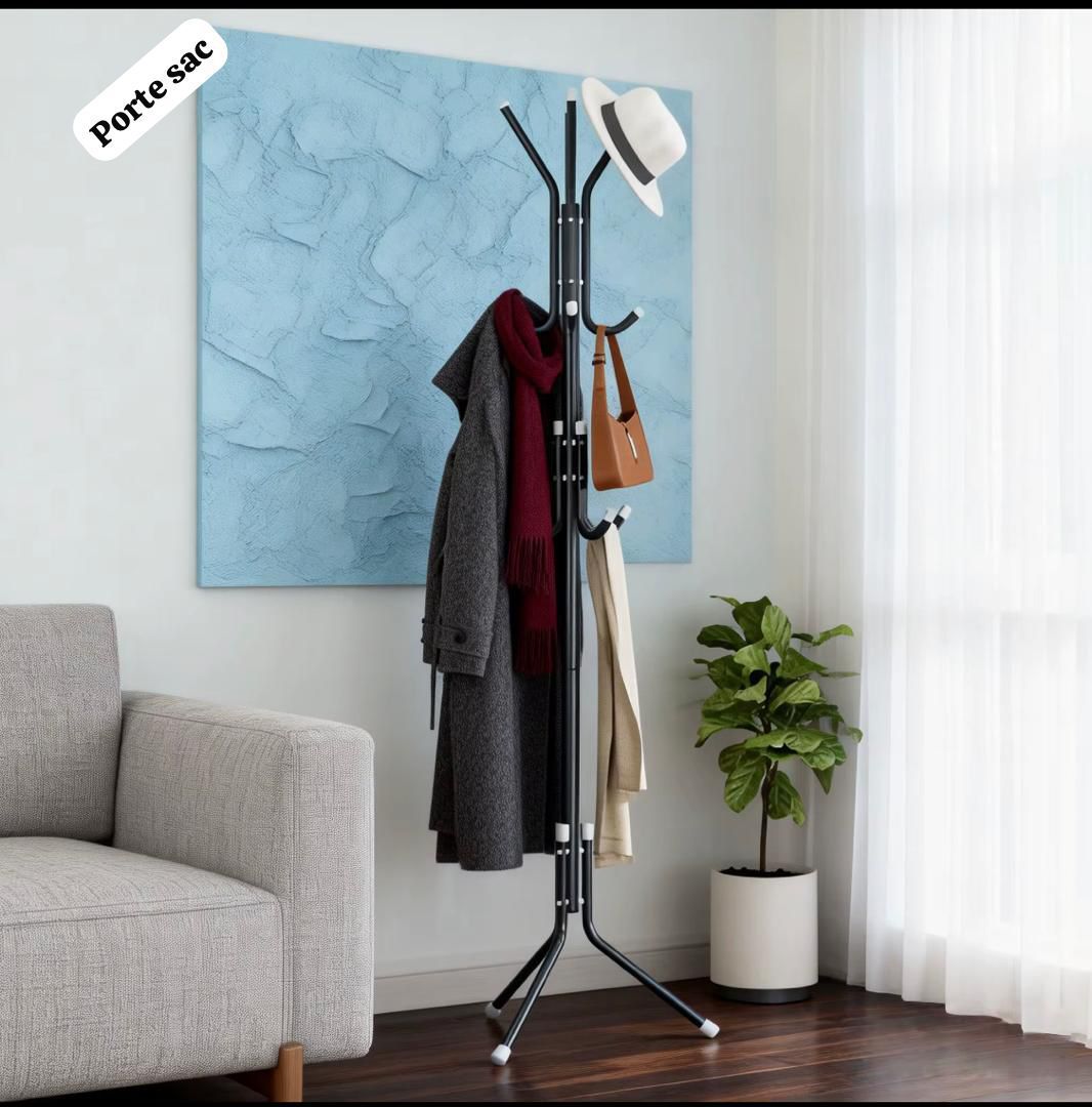 🧥 Porte-Manteau sur Pied Multifonction – Design Moderne et Pratique