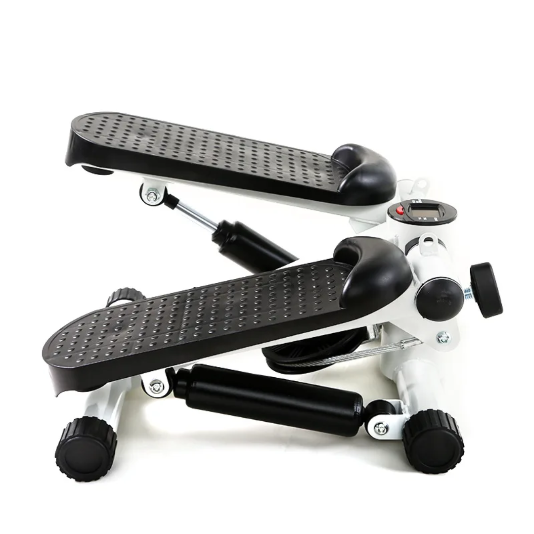 Mini Stepper Fitness avec Élastiques & Compteur – Appareil de Cardio à Domicile