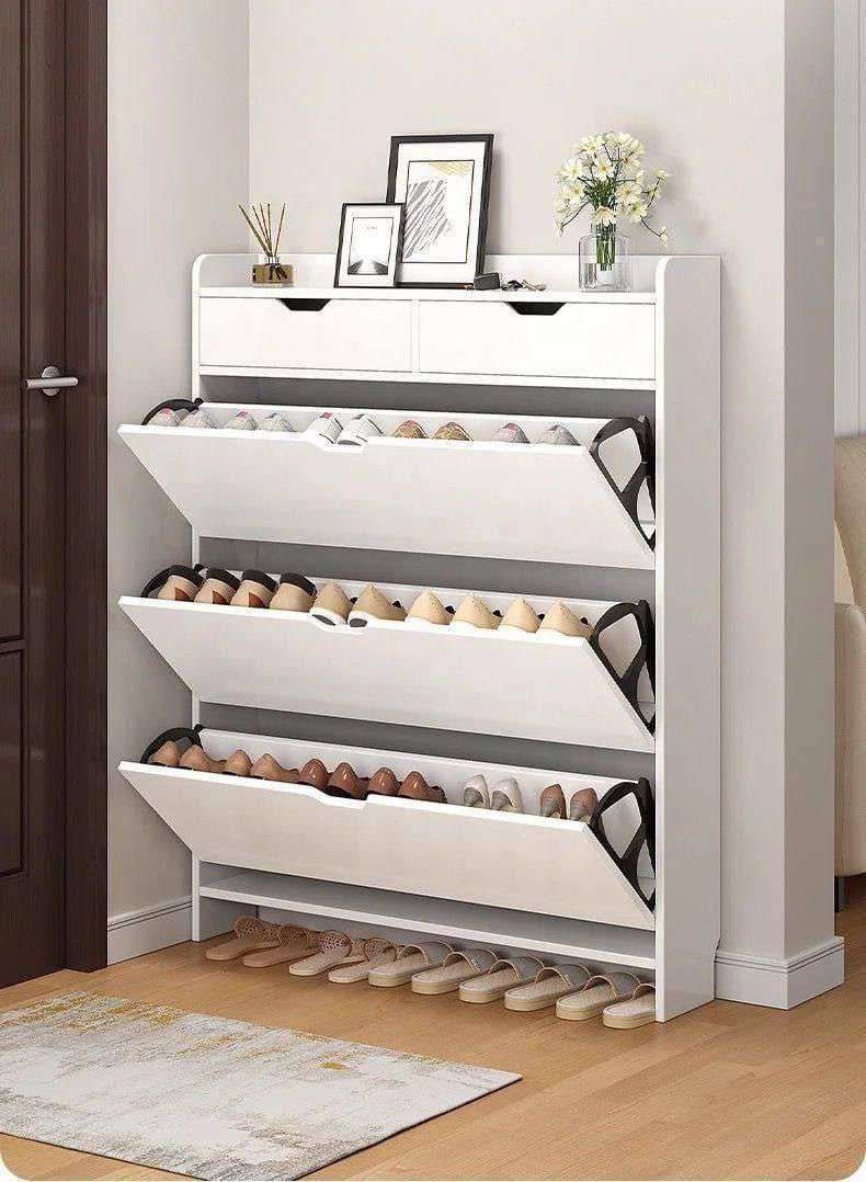 Meuble Range-Chaussures Design avec Tiroirs Basculants – Gain de Place & Organisation Élégante