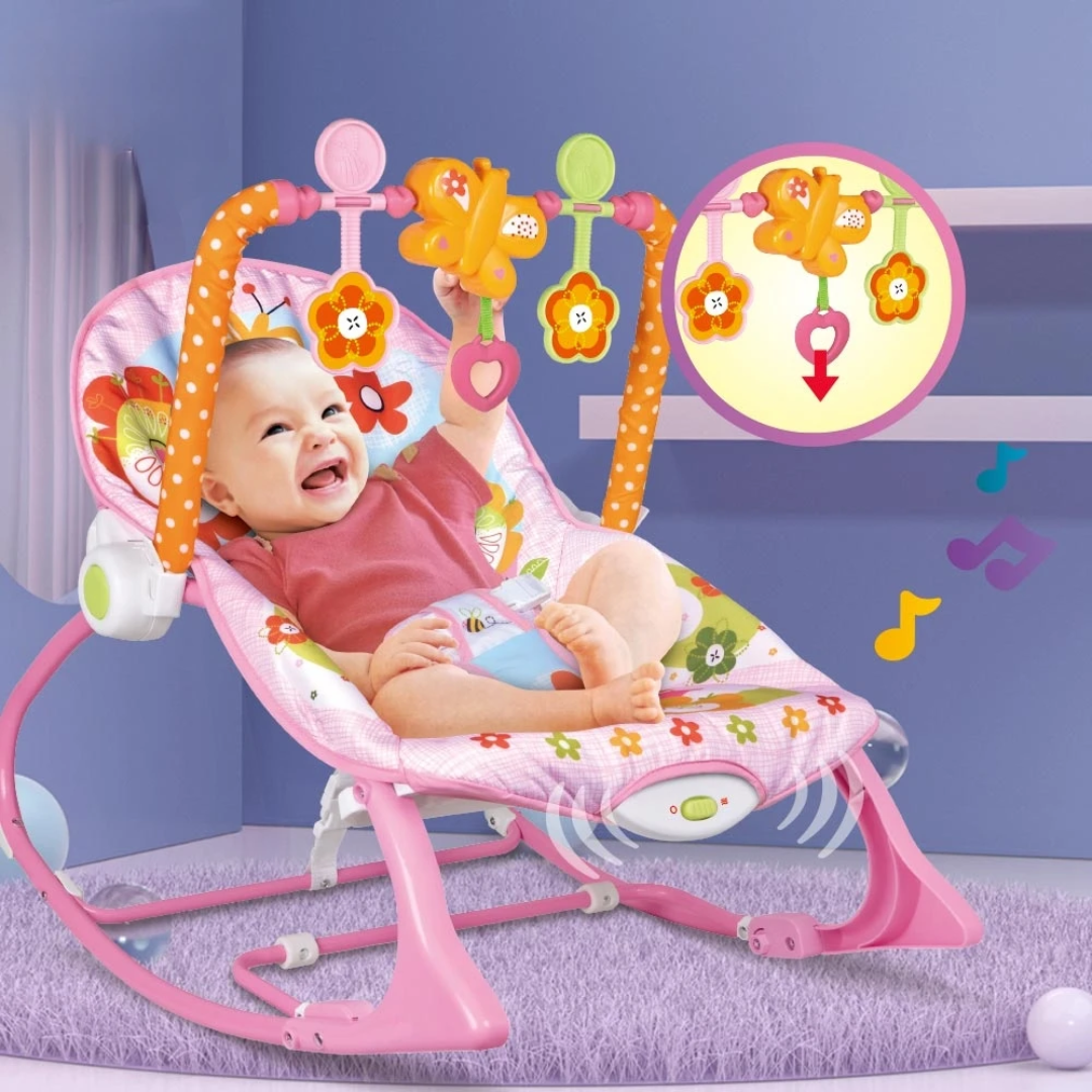 Balançoire pour bébé avec des jouets