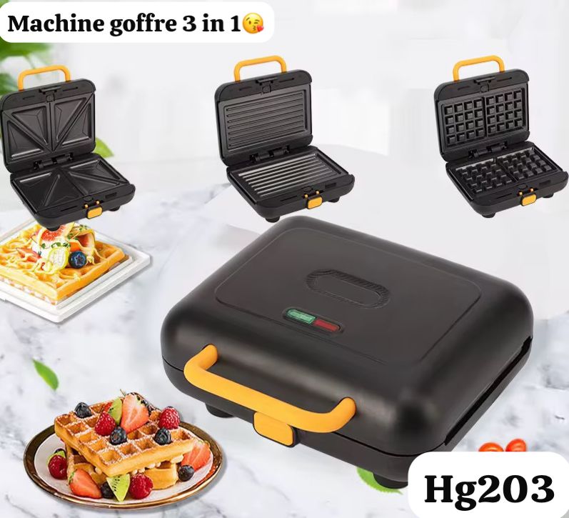 Machine 3 en 1 Multifonction – Panini, Gaufres & Donuts