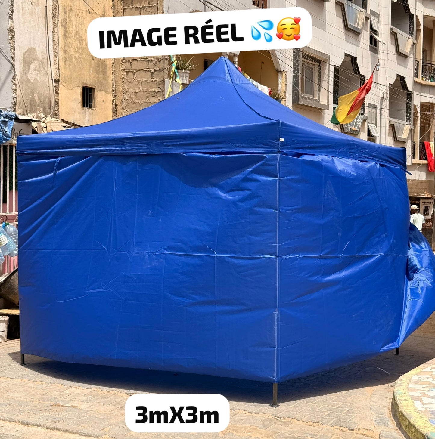 Bâche Tente Pliante 3x3m – Abri Pliable Résistant pour Événements & Commerce