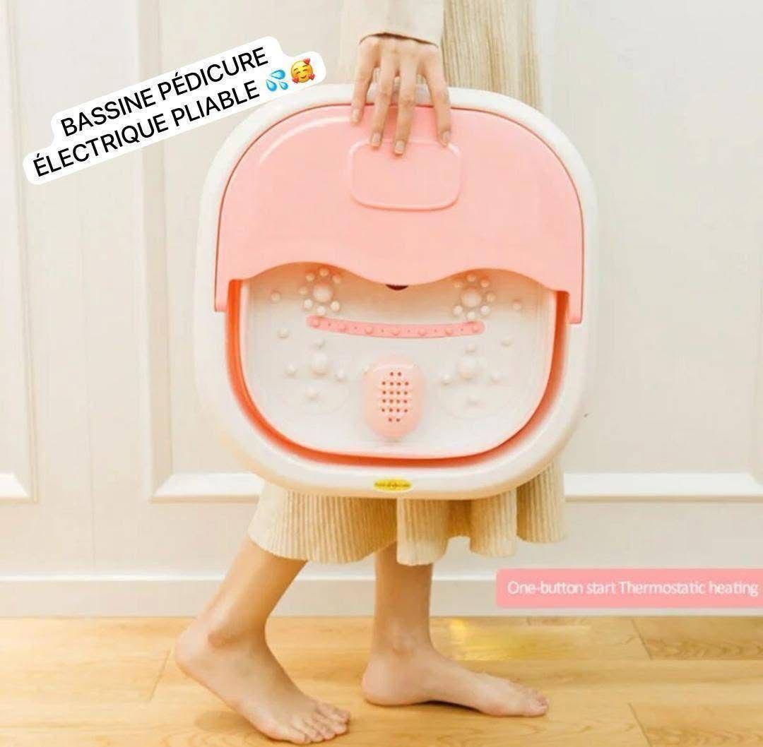 🧖‍♀️ Bassine Pédicure Électrique Pliable – Relaxation & Soin des Pieds