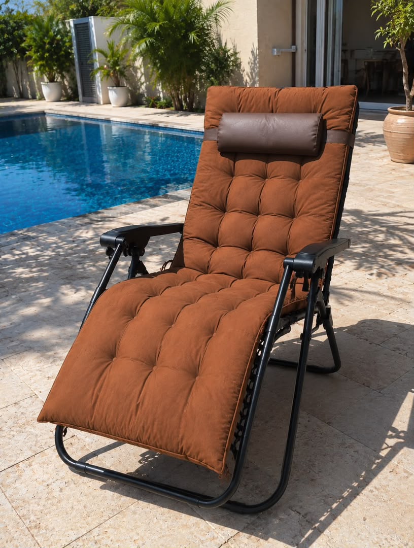 Chaise Longue Pliante et Inclinable – Confort Premium pour Jardin, Piscine et Plage