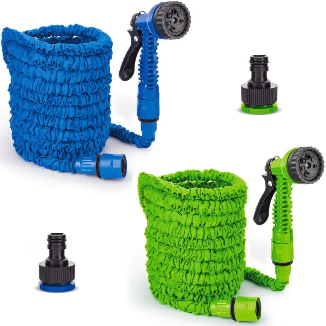 Tuyau d’arrosage extensible 22,5m/75ft avec pistolet multi-jets