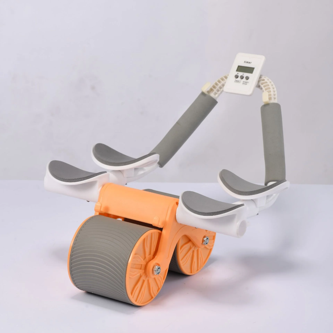 Roue Abdominale Multifonction avec Écran LCD et Support Téléphone