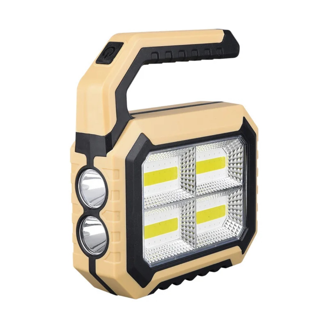 Lampe Solaire Portable d'Urgence Rechargeable USB – Power Bank Intégrée
