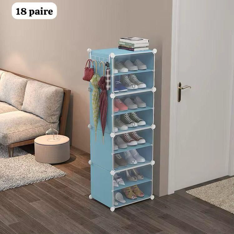 Rangement à Chaussures 18 Paires – Modulable et Compact
en plastique